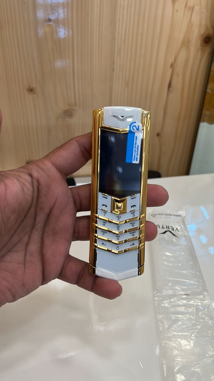 Vertu Signature White 18Ct Gold Keypad Model