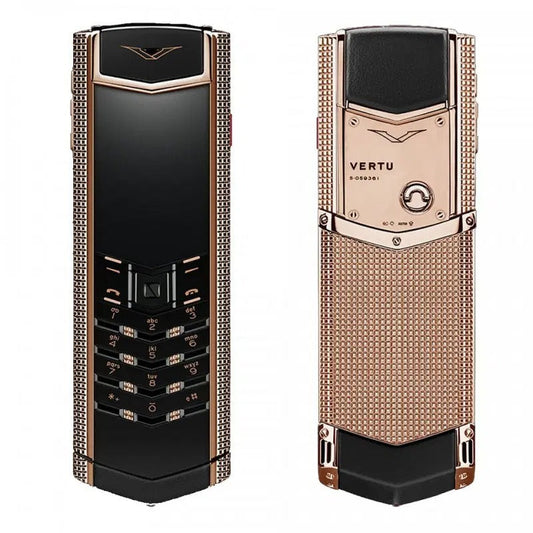 Vertu Signature S Clous De Paris Red Gold Luxury Mobile Phone