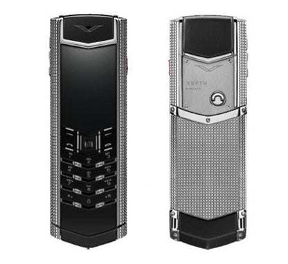 Vertu Signature S Clous De Paris Silver Titanium Keypad Phone