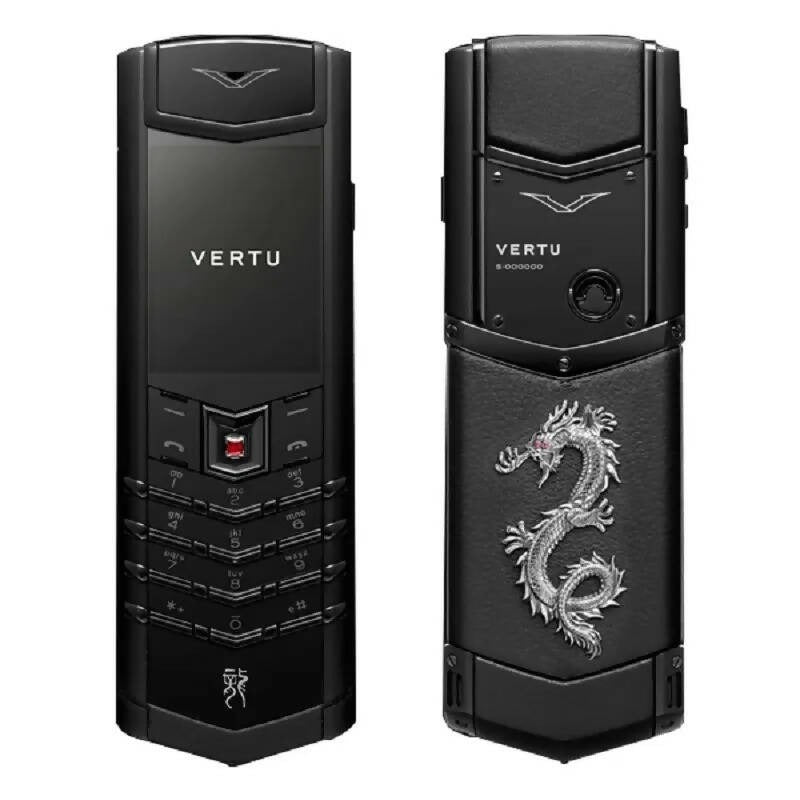 Vertu Signature Dragon Full Black Luxury Mobile Phone