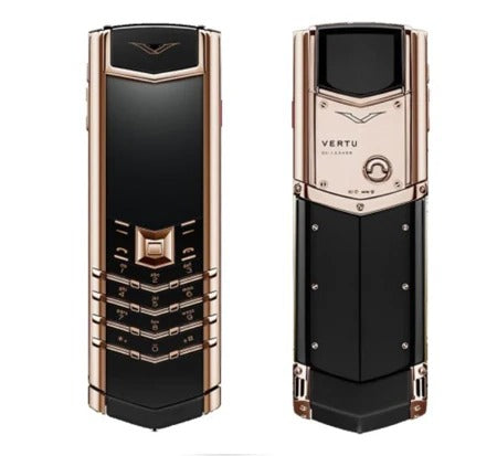 Vertu Signature S Rose Gold Black Ceramic Keypad Mobile Phone