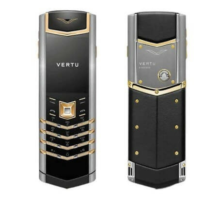 Vertu Signature Silver & Gold Black Keypad Mobile