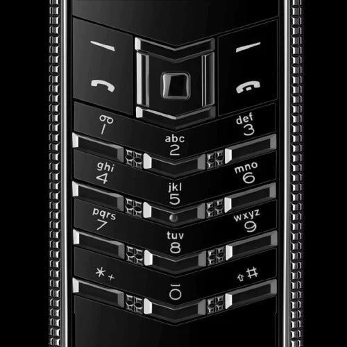 Vertu Signature Clous De Paris Black Keypad Mobile Phone